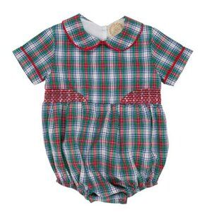 The Beaufort Bonnet Company Brently Bubble with S monogram, size 18-24 mo